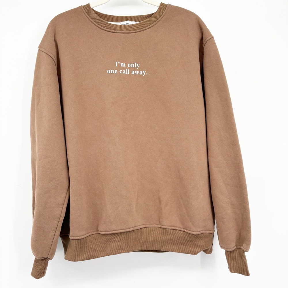 The Happy Camp3r Unisex Brown Suicide Prevention Awareness Sweatshirt Size M